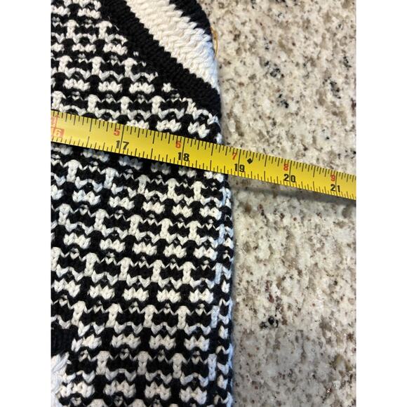 Women's Ann Taylor Geo Stitch Button Down Knit Sweater Vest Cotton Sz L NWT - Picture 7 of 9